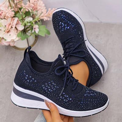 Nina | Ortopediska sneakers med strassdetaljer