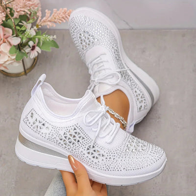 Nina | Ortopediska sneakers med strassdetaljer