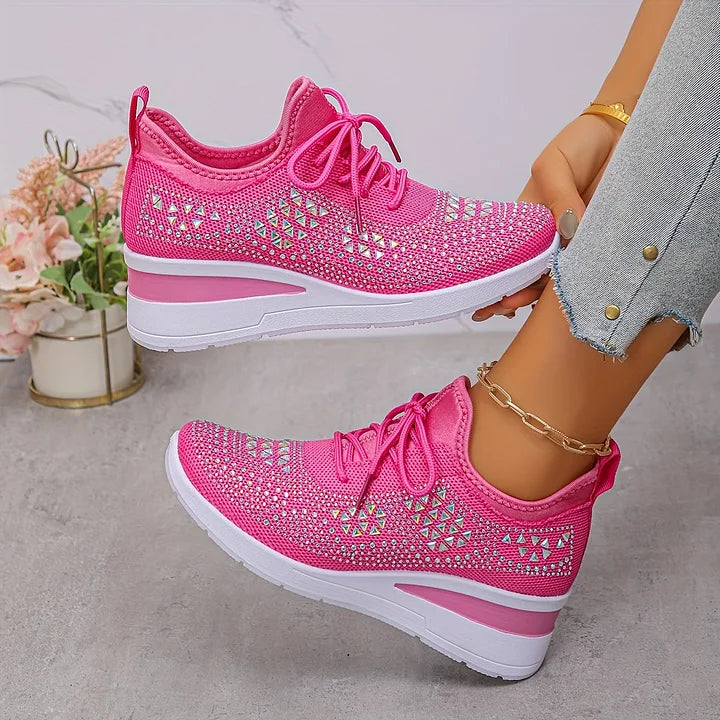 Nina | Ortopediska sneakers med strassdetaljer
