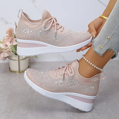 Nina | Ortopediska sneakers med strassdetaljer