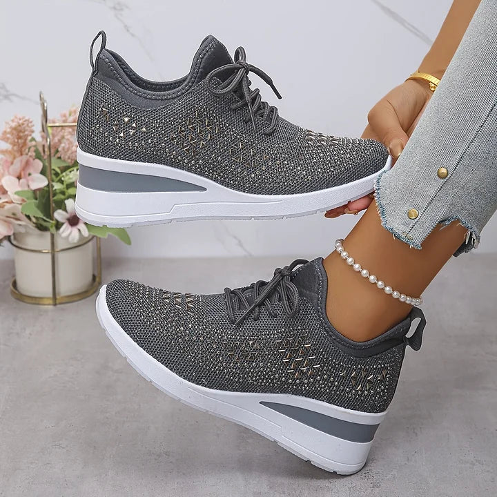 Nina | Ortopediska sneakers med strassdetaljer