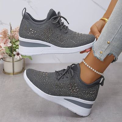 Nina | Ortopediska sneakers med strassdetaljer