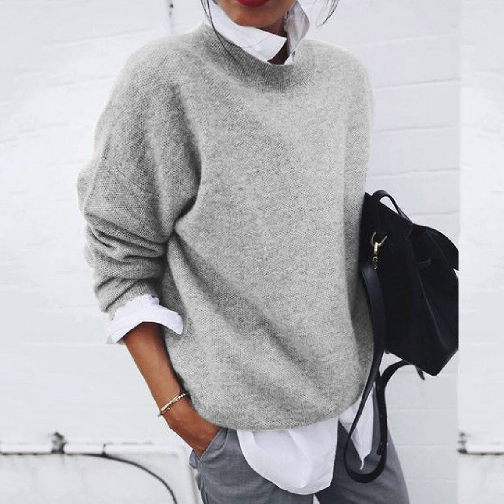 Hanna | Mjuk oversize-tröja med rund hals