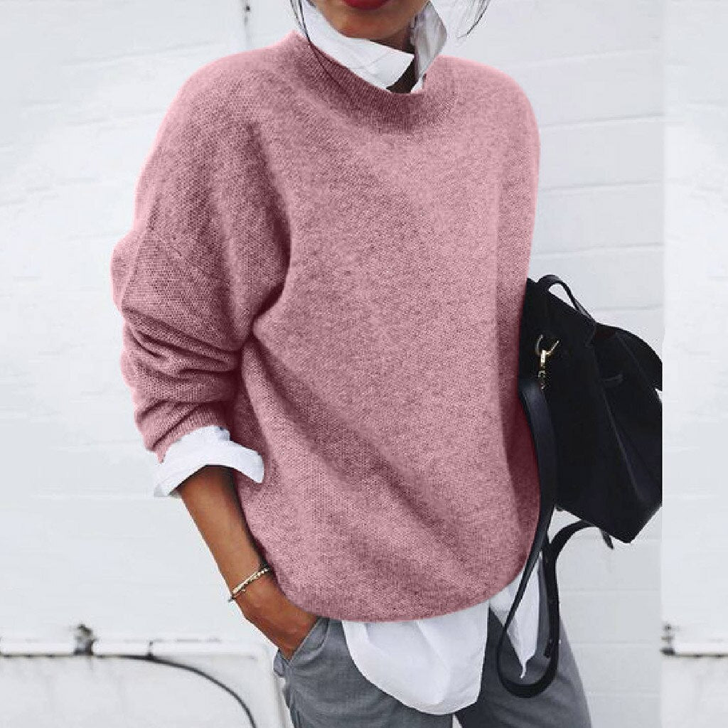 Hanna | Mjuk oversize-tröja med rund hals